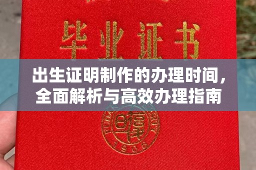 龙门出生证明制作的办理时间，全面解析与高效办理指南